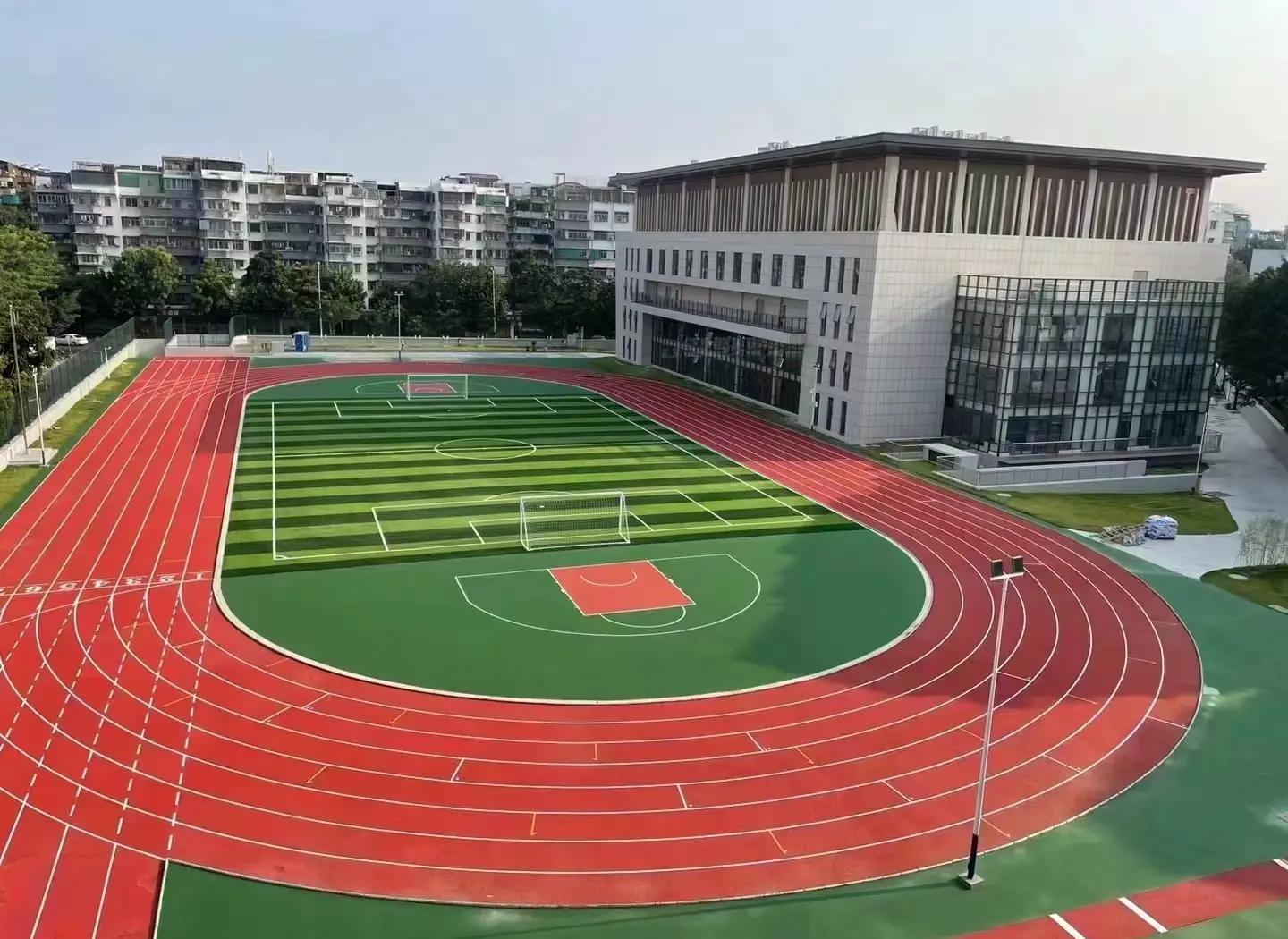 三门峡市橡胶跑道塑胶篮球场 - 方案